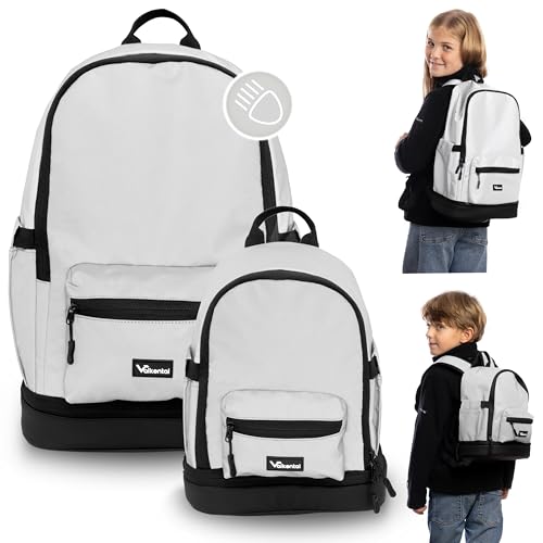 Valkental - Reflektierender Kinderrucksack für Kindergarten und Schule | Mit Bodenfach und Gepolstertem Rücken | 8-18L | Hohe Sichtbarkeit von Valkental