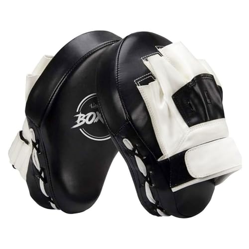 Valleycomfy Pratzen Boxen Pad Bandagen Boxen Männer Schlagpolster Bratzen Hand Boxing Pads Kickboxen Boxpratzen für Kampfsport Training Schlagkissen Muay Thai Taekwondo Karate Sport Zubehör, Weiß Valleycomfy Pratzen Boxen Pad Bandagen Boxen Männer Schlagpolster Bratzen Hand Boxing Pads Kickboxen Boxpratzen für Kampfsport Training Schlagkissen Muay Thai Taekwondo Karate Sport Zubehör, Weiß von Valleycomfy