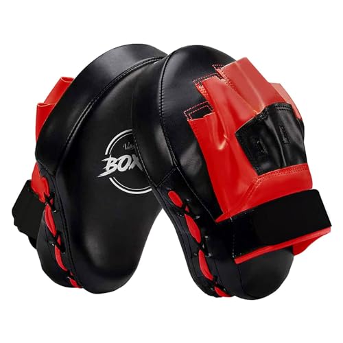 Valleycomfy Pratzen Boxen Pad Bandagen Boxen Männer Schlagpolster Bratzen Hand Boxing Pads Kickboxen Boxpratzen für Kampfsport Training Schlagkissen Muay Thai Taekwondo Karate Sport Zubehör, Rot Valleycomfy Pratzen Boxen Pad Bandagen Boxen Männer Schlagpolster Bratzen Hand Boxing Pads Kickboxen Boxpratzen für Kampfsport Training Schlagkissen Muay Thai Taekwondo Karate Sport Zubehör, Rot von Valleycomfy