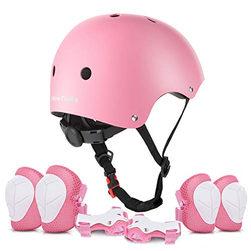 ValueTalks Schonerset Kinder Protektoren Schützer inliner Schutzausrüstung Kinder Knieschoner Set mit Helm für inliner Skateboard Fahrrad Rollschuh ValueTalks Schonerset Kinder Protektoren Schützer inliner Schutzausrüstung Kinder Knieschoner Set mit Helm für inliner Skateboard Fahrrad Rollschuh von ValueTalks