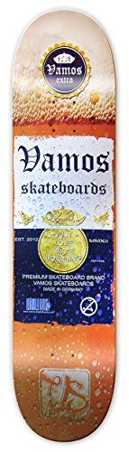 Vamos Skateboards | Premium Skateboard Deck | 100% Canadian Hardrock Maple | mit Griptape | Diverse Größen und Designs (8,5, Vamos Extra) von Vamos Skateboards