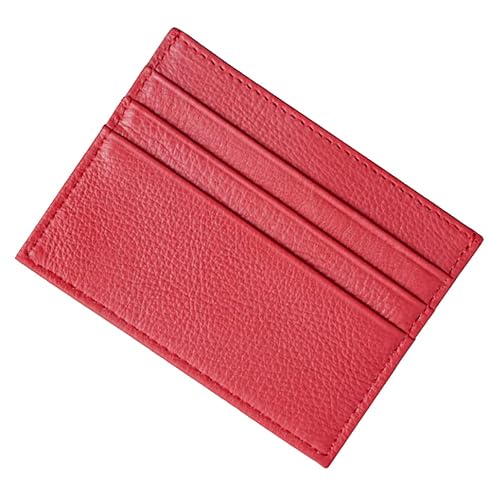 Van Der Rich ® - Kartenetui aus Leder, Ultradünne Brieftasche - Damen/Herren (Rot) von Van Der Rich