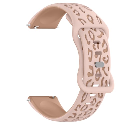 Vancle Uhrenarmband 20mm Damen Herren, Zweifarbig Graviertes Smartwatch Armband 20mm Silikon Atmungsaktives Ersatzarmbänder Schnellverschluss Uhrband für Frauen Männer von Vancle