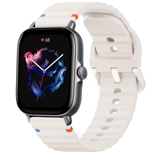 Vancle für Amazfit GTR Mini/Amazfit GTS 4 Mini/Amazfit GTS 2 Mini Uhrenarmband Damen Herren, Bunte Stiche Sililkon Ersatzarmbänder für Amazfit Armband 20mm Flexibel Sport Silikon Armbänder Vancle für Amazfit GTR Mini/Amazfit GTS 4 Mini/Amazfit GTS 2 Mini Uhrenarmband Damen Herren, Bunte Stiche Sililkon Ersatzarmbänder für Amazfit Armband 20mm Flexibel Sport Silikon Armbänder von Vancle