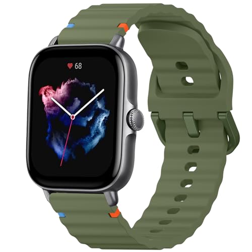 Vancle für Amazfit GTR Mini/Amazfit GTS 4 Mini/Amazfit GTS 2 Mini Uhrenarmband Damen Herren, Bunte Stiche Sililkon Ersatzarmbänder für Amazfit Armband 20mm Flexibel Sport Silikon Armbänder Vancle für Amazfit GTR Mini/Amazfit GTS 4 Mini/Amazfit GTS 2 Mini Uhrenarmband Damen Herren, Bunte Stiche Sililkon Ersatzarmbänder für Amazfit Armband 20mm Flexibel Sport Silikon Armbänder von Vancle