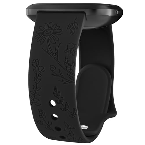 Vancle für Fitbit Versa 4 Armband/Fitbit Versa 3 Armband/Fitbit Sense 2 Armband/Fitbit Sense für Damen Herren, Silikon Armbänder Floral Gravierte Uhrenarmband, Wasserdichtes Sport Ersatzarmband Vancle für Fitbit Versa 4 Armband/Fitbit Versa 3 Armband/Fitbit Sense 2 Armband/Fitbit Sense für Damen Herren, Silikon Armbänder Floral Gravierte Uhrenarmband, Wasserdichtes Sport Ersatzarmband von Vancle