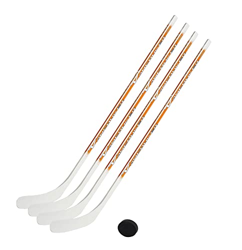 Vancouver Eishockeyschläger-Set Junior 8: 4 Schläger 115cm gerade Kelle & Puck von Vancouver