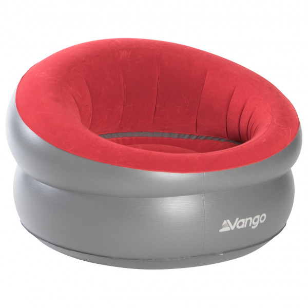 Vango - Inflatable Donut Flocked Chair - Campingstuhl grau/rot Vango - Inflatable Donut Flocked Chair - Campingstuhl grau/rot von Vango