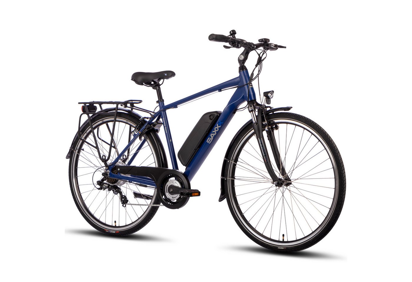SAXXX E-Bike Trekkingrad Touring Sport E-Trekkingbike, elektrofahhrad, Shimano Shimano Tourney 7 Gang Kettenschaltung Schaltwerk, Hinterradmotor, 374 Wh, E-bike mit Diamant-Rahmen, Gepäckträger, Akku herausnehmbar SAXXX E-Bike Trekkingrad Touring Sport E-Trekkingbike, elektrofahhrad, Shimano Shimano Tourney 7 Gang Kettenschaltung Schaltwerk, Hinterradmotor, 374 Wh, E-bike mit Diamant-Rahmen, Gepäckträger, Akku herausnehmbar von SAXXX