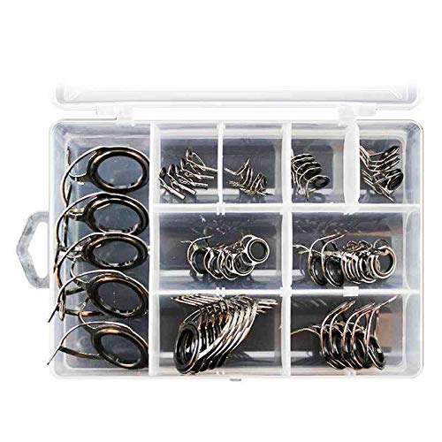 Vaorwne 40 Teile/Satz Angel Rute Fuehrungen Spitze 8 Gr?ssen Pole Reparatur Kit Linie Ringe Augen Set Ringe Edelstahl Rahmen Vaorwne 40 Teile/Satz Angel Rute Fuehrungen Spitze 8 Gr?ssen Pole Reparatur Kit Linie Ringe Augen Set Ringe Edelstahl Rahmen von Vaorwne