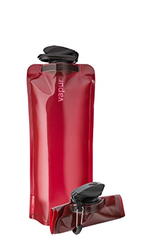 Vapur Eclipse Flexible Wasserflasche, mit Karabiner, 1 Liter, Burgunderrot Vapur Eclipse Flexible Wasserflasche, mit Karabiner, 1 Liter, Burgunderrot von Vapur