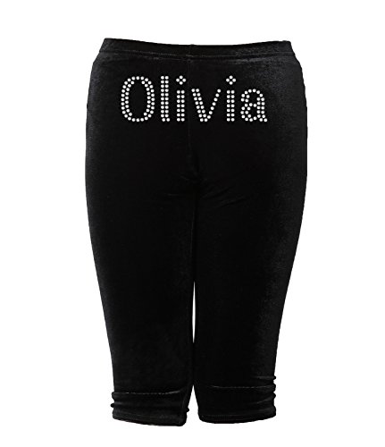 Gymnastik-Leggings, Samt, für Tanz, Sport, für Mädchen, personalisierbar, von Varsany, Kinder, 7-8 Jahre Gymnastik-Leggings, Samt, für Tanz, Sport, für Mädchen, personalisierbar, von Varsany, Kinder, 7-8 Jahre von Varsany