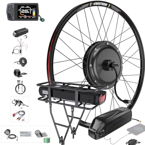 Varstrom Ebike Umbausatz 48V 1000W Hinterradmotor mit Optionale Batterie und Display Elektrofahrrad Conversion Kit für 26" 27,5" 28" 29" 700C für Hinterräder Varstrom Ebike Umbausatz 48V 1000W Hinterradmotor mit Optionale Batterie und Display Elektrofahrrad Conversion Kit für 26" 27,5" 28" 29" 700C für Hinterräder von Varstrom