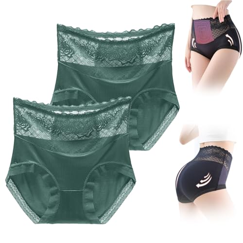 Varyhoone 2025 New Lacyfit Daily Lift Tummy Control Panties,Lacyfit - Silky Comfort High Waist Hip Lift Panties (Green,5XL) von Varyhoone