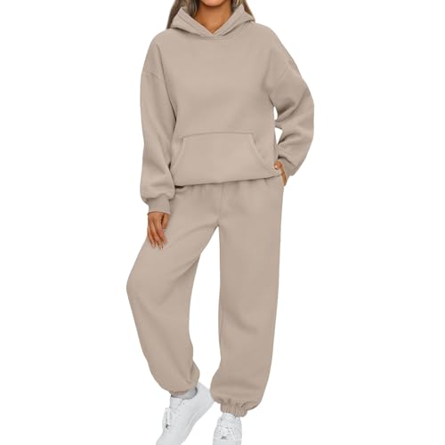 Meine Bestellungen Damen Jogginganzug Jogging Anzug Damen Set Pullover Sweatshirt Zweiteiler Damen Lang Tracksuit Mit Kapuze Damen Jogginganzug Hoodies Jogger 2-Teilige Baumwolle Loungewear Set von Vasreyy