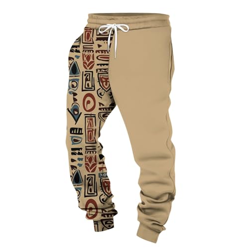 Vasreyy 90Er Jahre Outfit Herren Unterhosen Männer Stoffhose Herren Arbeitshosen Männer Stretch Boxershorts Herren Weit Fleecehose Herren Warm Jeans Herren Breit Schlupfhose Herren(4XL,Hellbraun) von Vasreyy