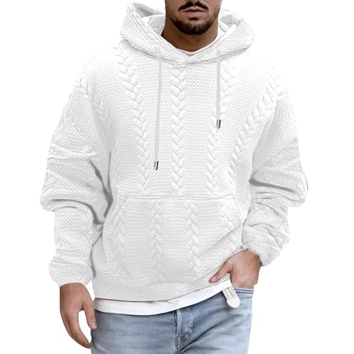 Vasreyy Herren Puffer Jacke Snowboard Jacke männer Reflektor Jacke warme Jacke Herren Pilotenjacke Herren Winter Gefütterte Sweatjacke Herren Weste Herren Fleece Winterjacke Herren XXXL (L, Weiß) von Vasreyy