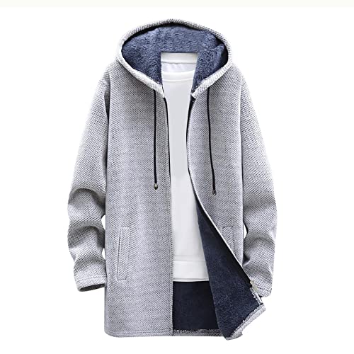 Vasreyy Sweatshirt Herren ohne Kapuze Winter Jacke Herren Reflektor Jacke Hoodie Jacke Herren Hoodie Essential Reflektierende Jacke Herren Wildlederjacke Herren Daunenjacke Schwarz Glänzend Herren von Vasreyy