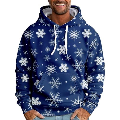 Vasreyy Weihnachtspullover Oversized Hoodie Herren Zipper Hoodie jacken Herren Hoodies Für Männer Tactical Techwear Hoodie Metallica Shirt (Dark Blue, 8XL) von Vasreyy