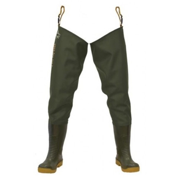 Vass E Nova 700 Thigh Pvc Wader Grün EU 43 Mann von Vass