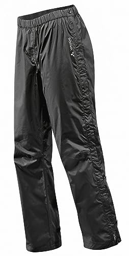 VAUDE Damen Women's Fluid Full-zip Pants S/S Regenhose, Schwarz, 36 EU VAUDE Damen Women's Fluid Full-zip Pants S/S Regenhose, Schwarz, 36 EU von VAUDE