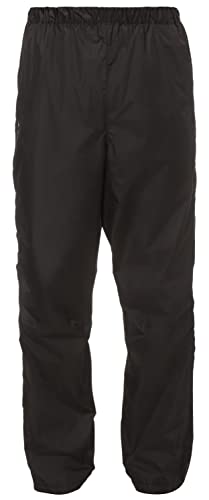 VAUDE Regenhose Herren Fluid Full-zip Pants II, wasserdichte Outdoorhose - Wassersäule 10.000 mm, Fahrradhose atmungsaktiv & winddicht, 2-Lagen Überhose schnell überziehbar von VAUDE