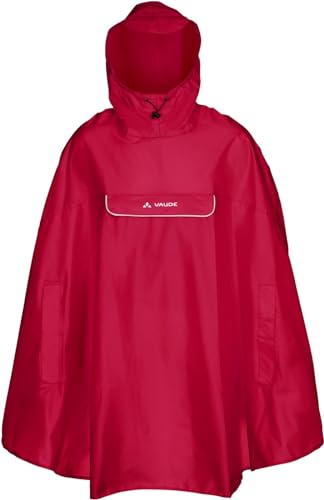 VAUDE Valdipino Rad-Regenponcho - Leicht, Wasserdicht & Umweltfreundlich | Bluesign®-zertifiziert | mit Eco Finish | Integrierte Tasche | VAUDE Green Shape-Label von VAUDE