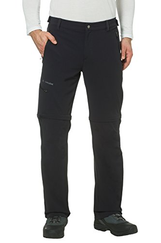 Vaude Herren Farley Stretch T-Zip Hose II, Schwarz, 46/XS(kurz) , 04575 von VAUDE