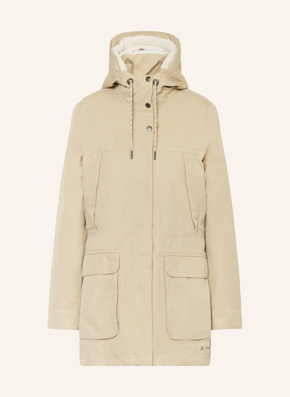 Vaude Parka Manukau Mit Teddyfell beige von Vaude