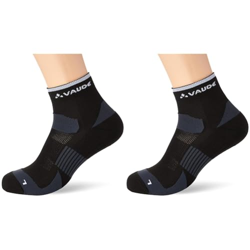 VAUDE Unisex Bike Socks Short Accessories, Schwarz, 36-38 EU von VAUDE