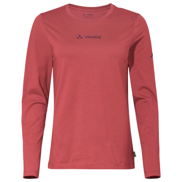 Vaude - Women's Logo L/S T-Shirt - Longsleeve Gr 36 rot von Vaude