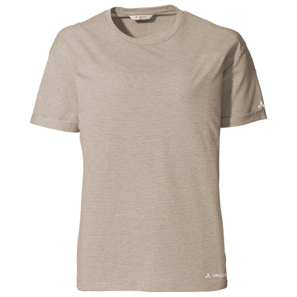 Vaude - Women's Mineo Striped T-Shirt - T-Shirt Gr 36 beige/grau von Vaude
