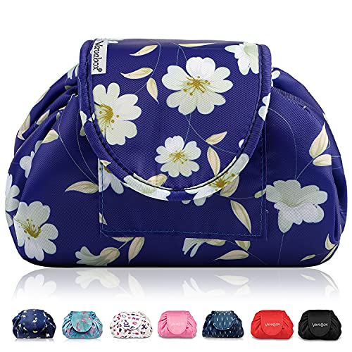 Lazy Kosmetikbeutel mit Kordelzug Portable Große Kosmetiktasche Reisetasche Make up Beutel Aufbewahrung Organisator für Damen Mädchen (Kleine Daisy) Lazy Kosmetikbeutel mit Kordelzug Portable Große Kosmetiktasche Reisetasche Make up Beutel Aufbewahrung Organisator für Damen Mädchen (Kleine Daisy) von Vavabox