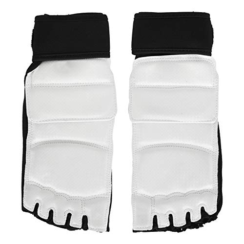 Vbest life Fußschutz, 2 Stück Taekwondo Fußschutz Boxschutz Knöchelstütze für das Kickbox-Training(L-Schwarz und weiß) von Vbest life