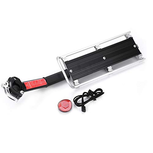 Hochfester Mountainbike-Gepäckträger aus Aluminiumlegierung Längenverstellbarer Fahrradträger Gepäckträger Sattelstütze Hinterregal Schwarz Hochfester Mountainbike-Gepäckträger aus Aluminiumlegierung Längenverstellbarer Fahrradträger Gepäckträger Sattelstütze Hinterregal Schwarz von VBESTLIFE