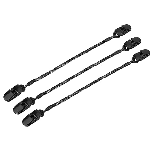 VBESTLIFE 3pcs Black Fishing Cap Retainer Hutclip, Fishing Cap Retainer Hat Clip Spiralkabel für Angelausrüstung VBESTLIFE 3pcs Black Fishing Cap Retainer Hutclip, Fishing Cap Retainer Hat Clip Spiralkabel für Angelausrüstung von VBESTLIFE