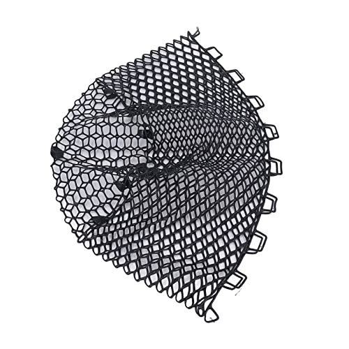 Gummi-Fischernetz, Ersatz-Kescher, Transparent, Schwarz, Zusammenklappbar, für Süßwasser-Salzwasser, 40 cm Tiefe Gummi-Fischernetz, Ersatz-Kescher, Transparent, Schwarz, Zusammenklappbar, für Süßwasser-Salzwasser, 40 cm Tiefe von VBESTLIFE