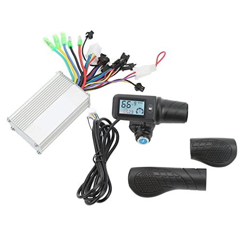 Brushless Motor Controller, Electric Bike Scooter Brushless Motor Controller 36V 48V 350W mit 805 LCD Display Gashose Herren von VBESTLIFE