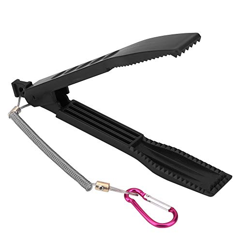 VBESTLIFE Fischerei Zangen Greifer Fisch Clamp mit Verriegelungsschalter Spannklemme Körper Feder Lanyard Halter Greifer Controller Tools(Schwarz) Fischereimittel von VBESTLIFE