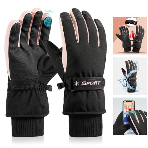 Vcumter Winter Handschuhe Skihandschuhe Damen - Warme Touchscreen Handschuhe Thermo Fahrradhandschuhe Wasserdicht Motorradfahren Snowboard Handschuhe Damen Winter für Frauen Ski Fahrrad Reiten Laufen Vcumter Winter Handschuhe Skihandschuhe Damen - Warme Touchscreen Handschuhe Thermo Fahrradhandschuhe Wasserdicht Motorradfahren Snowboard Handschuhe Damen Winter für Frauen Ski Fahrrad Reiten Laufen von Vcumter