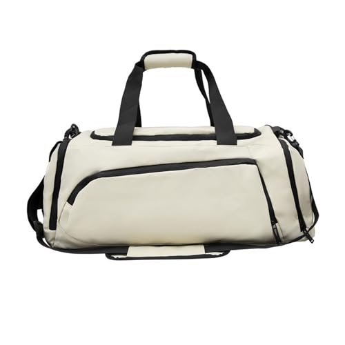 Studenten-Reisetasche, große Kapazität, Fitness-Tasche, lässiger Rucksack, Gepäcktasche, Wochenendtasche, Übernachtungstasche für Urlaub, beige von Vdaxvme