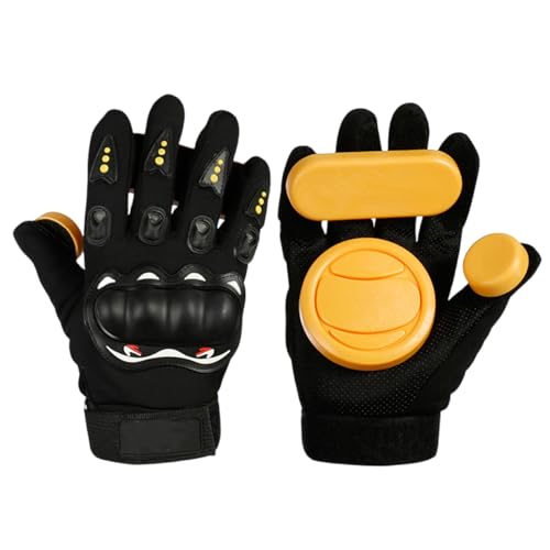 Vdaxvme Downhill Slide Handschuhe Mit Slider Pucks Longboards Handflächen Slide Handschuhe Zum Skateboarden Rollschuhlaufen Rutschen von Vdaxvme