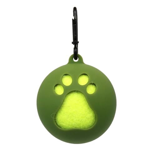 Vdaxvme Leichter Tennisball-Halter, Leinen-Befestigung, Haustierball-Abdeckung, tragbarer Tennisball-Clip von Vdaxvme