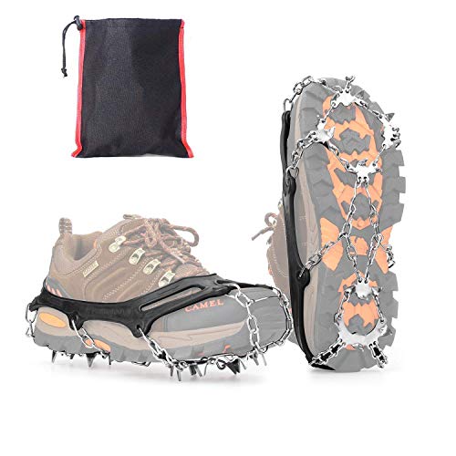 Vdealen Grödel Steigeisen für Wanderschuhe mit 19 Edelstahl Spikes AntiRutsch Schuhkrallen für Damen Herren Spikes OutdoorAktivität und Herausforderung für Wandern Klettern Angeln Running Trekking(XL) Vdealen Grödel Steigeisen für Wanderschuhe mit 19 Edelstahl Spikes AntiRutsch Schuhkrallen für Damen Herren Spikes OutdoorAktivität und Herausforderung für Wandern Klettern Angeln Running Trekking(XL) von Vdealen