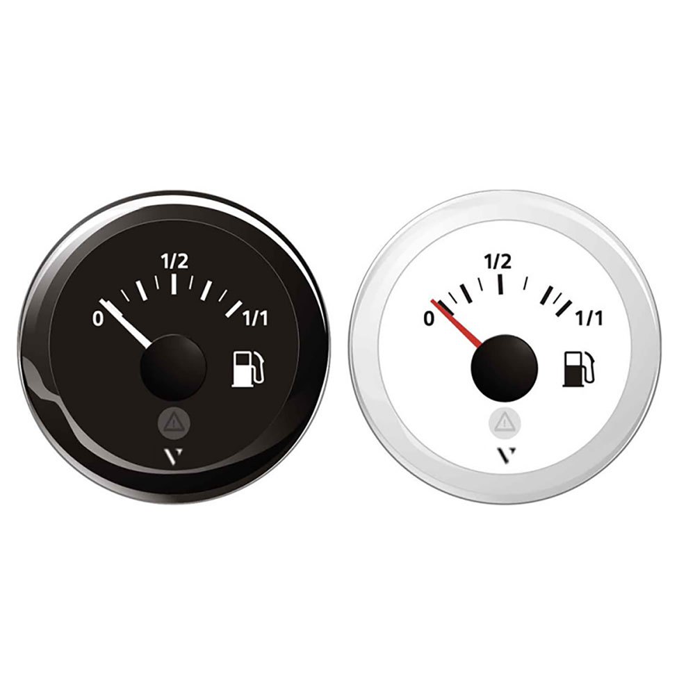 Vdo 0-1/1 White Scale Fuel Level Indicator 12v Silber 52 mm von Vdo