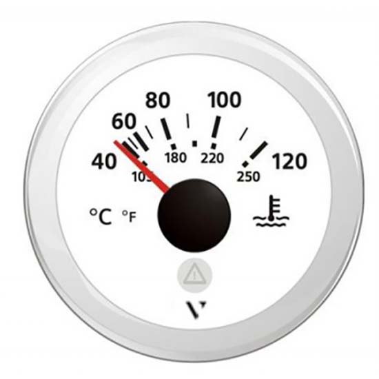 Vdo 40-120°c Coolant Temperature Indicator Instrument Silber 52 mm von Vdo