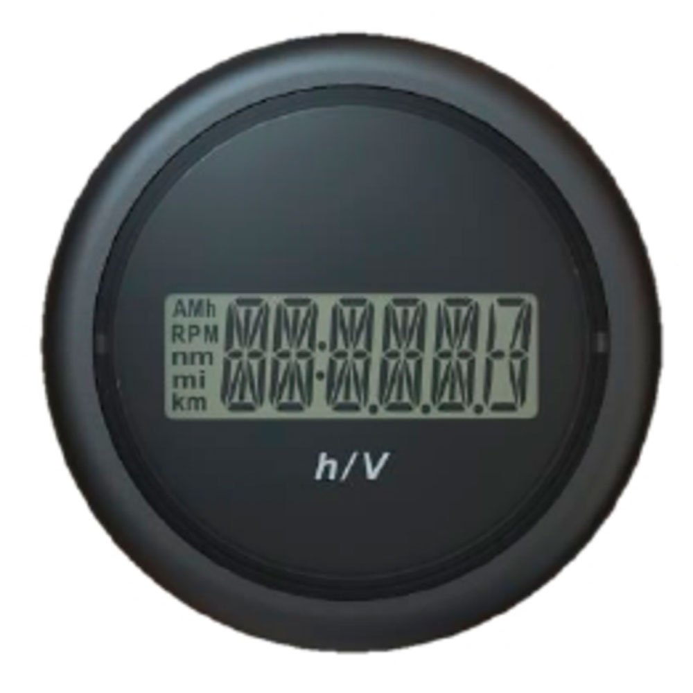 Vdo 9-48v Digital Round Voltmeter Silber von Vdo