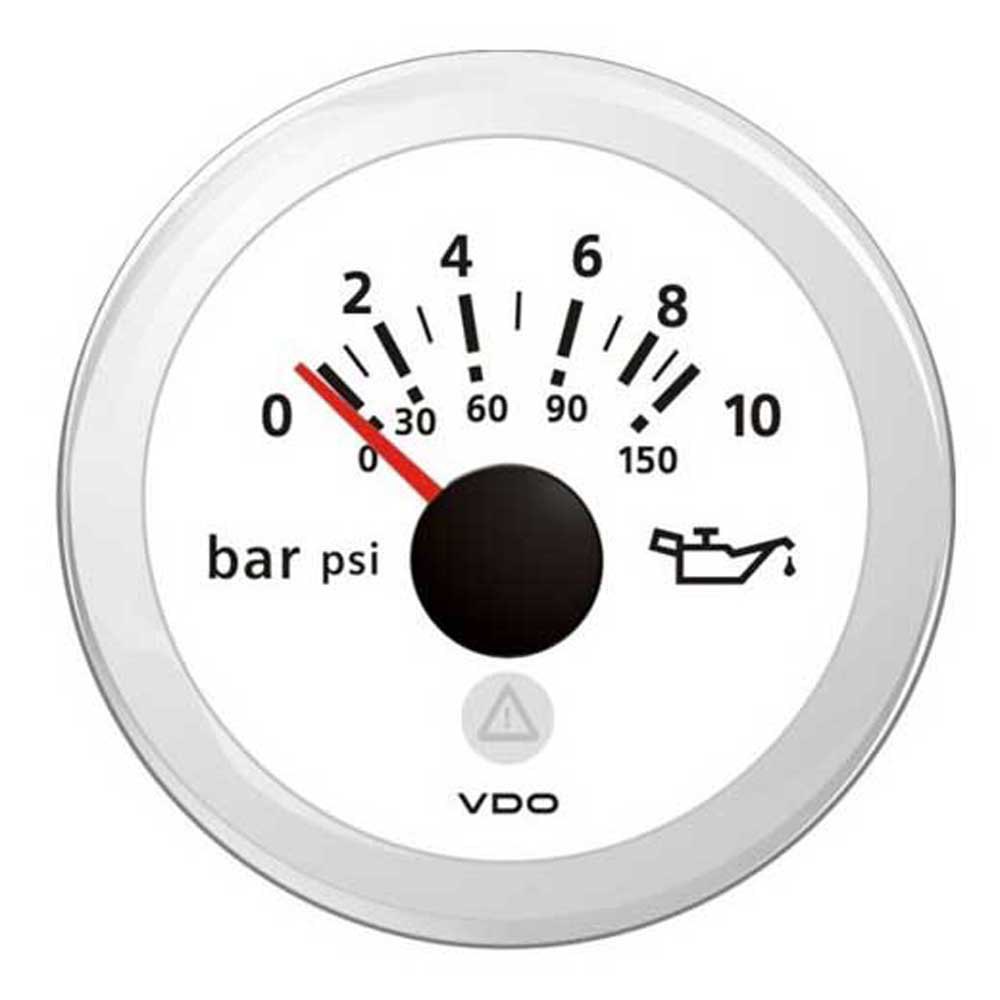 Vdo View Line Dlrw 10-184ohm Double Scale Engine Oil Pressure Instrument 12-24v 0-10bar Silber 52 mm Vdo View Line Dlrw 10-184ohm Double Scale Engine Oil Pressure Instrument 12-24v 0-10bar Silber 52 mm von Vdo