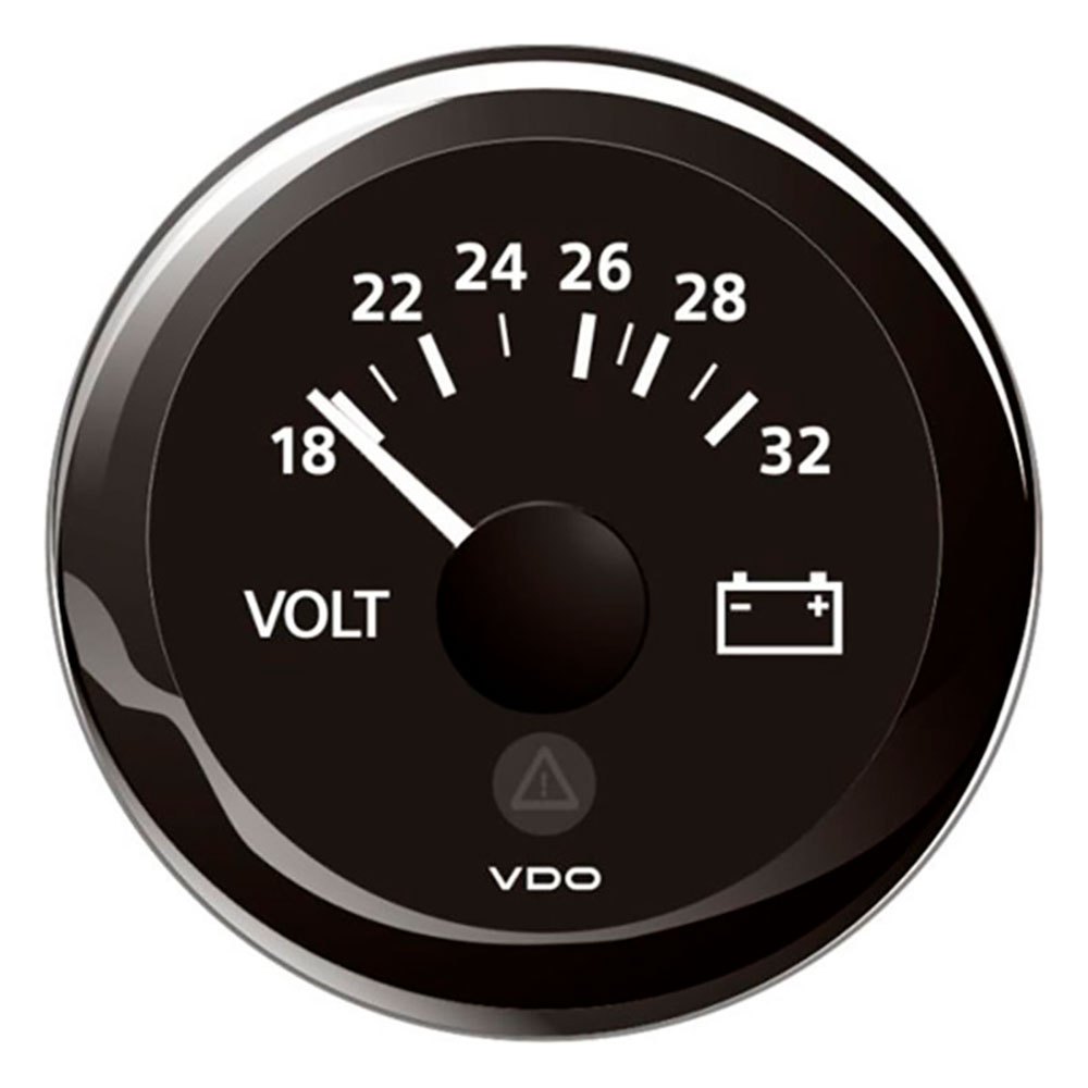 Vdo View Line Round Voltmeter 18-32v Silber 52 mm Vdo View Line Round Voltmeter 18-32v Silber 52 mm von Vdo