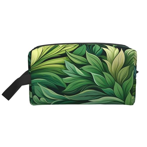 Kulturbeutel für Damen und Herren, Dopp Kit, Reise-Make-up-Tasche, Make-up-Organizer, Kosmetiktasche, Herz aus Blumen, hängende Kulturbeutel, Rasiertasche mit großer Kapazität für Reisen, Grüne von VducK